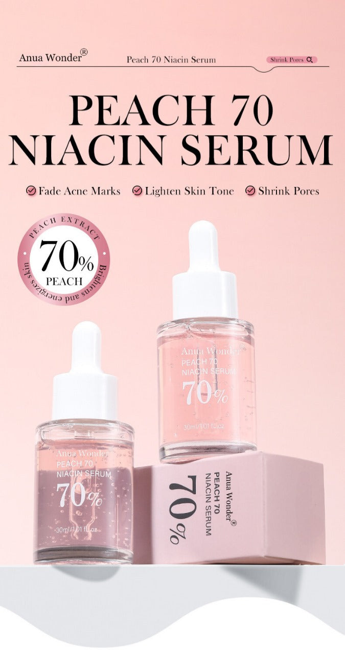 Anua Wonder Peach 70% Niacinamide Serum. أنوا ووندر الخوخ 70% مصل النياسيناميد