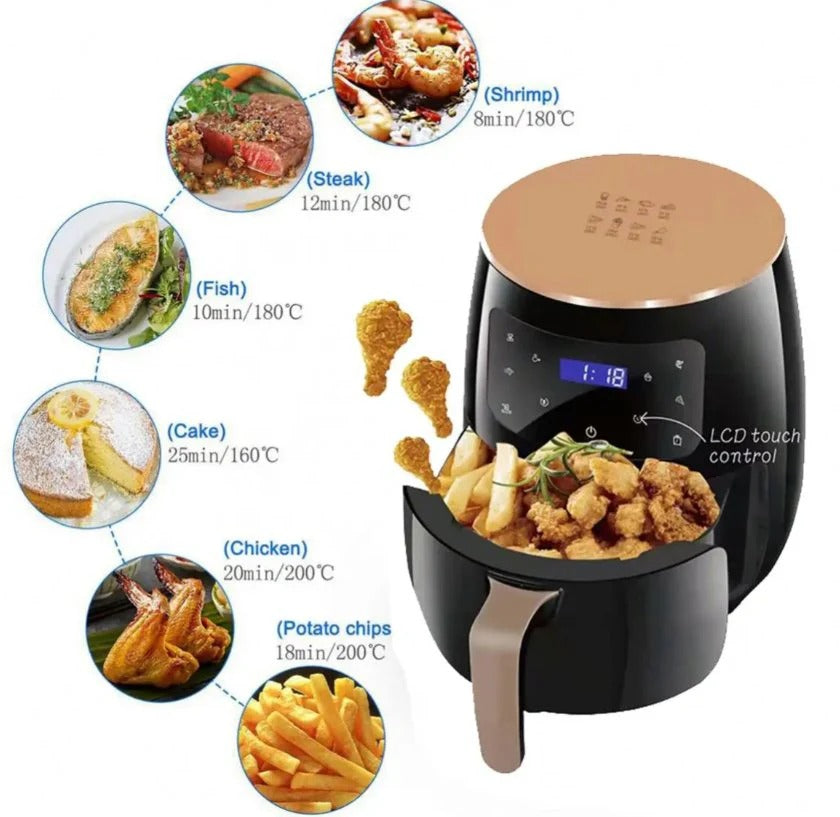 Multi-functional Air Fryer Pot 6L capacity.  مقلاة عميقة/ مقلاة الهواء