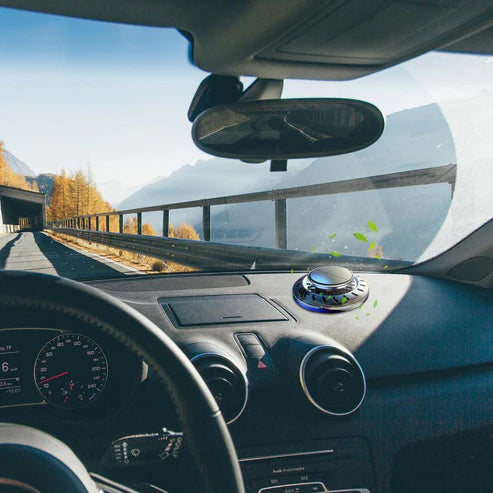 Solar Car Air Freshener Rotating Aromatherapy.