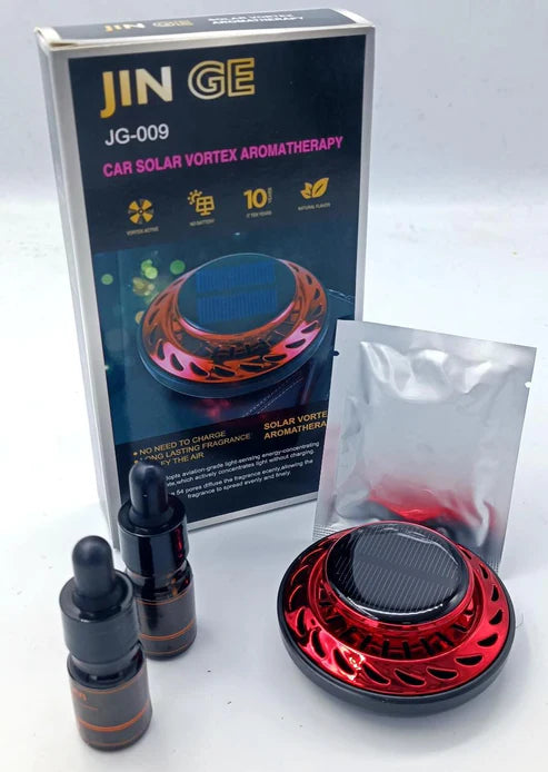 Solar Car Air Freshener Rotating Aromatherapy.
