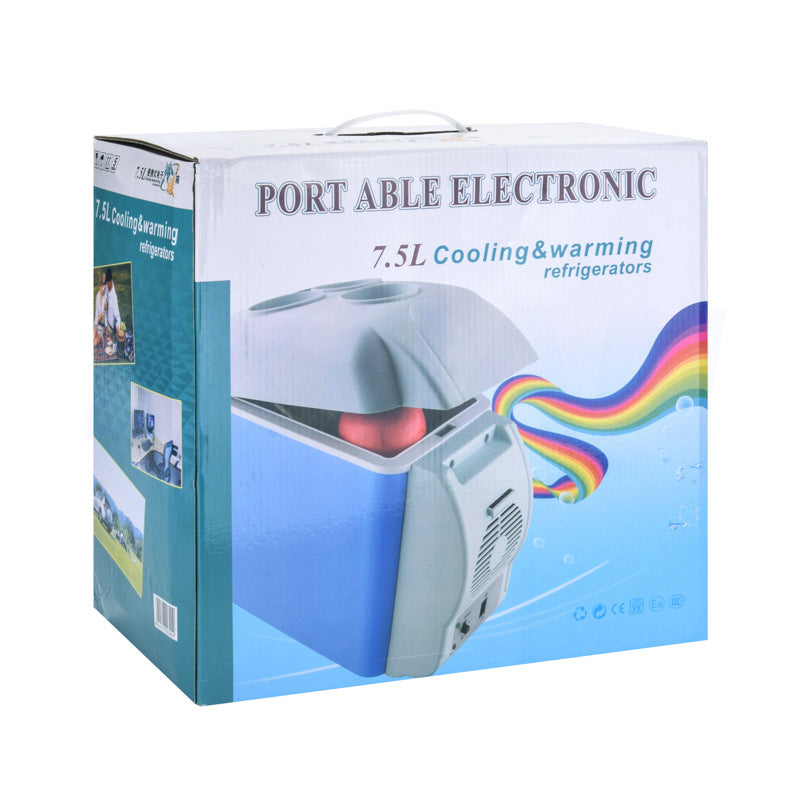 Car Mounted Refrigerator Dual-purpose 7.5L Portable Car Small Cold And Warm.