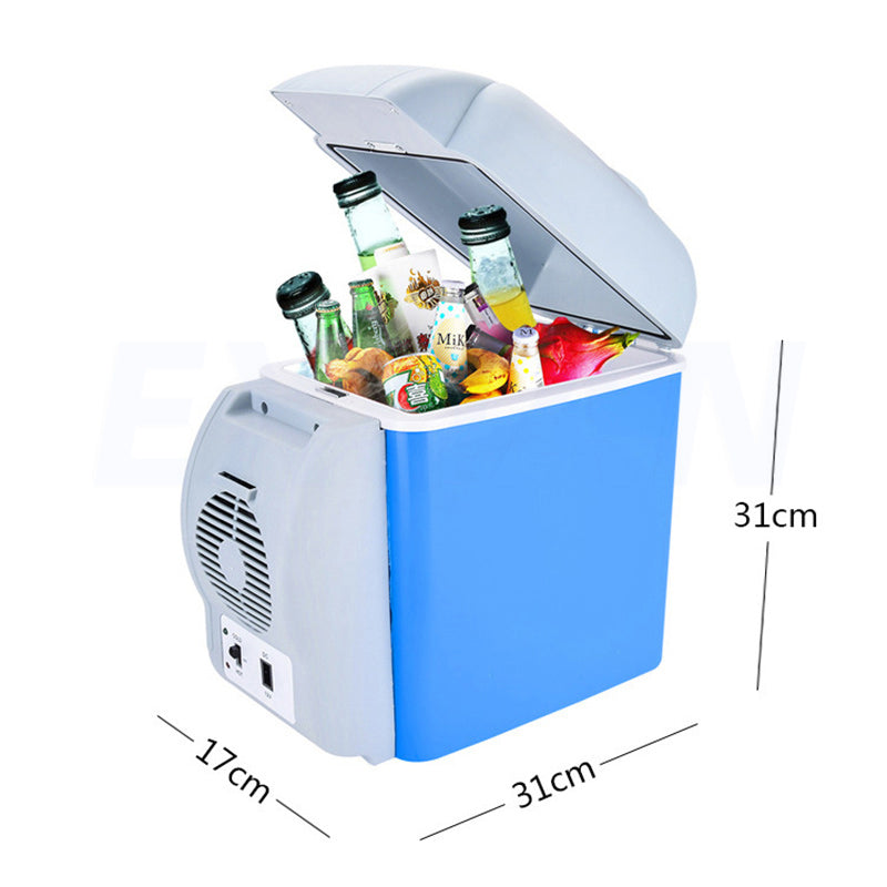 Car Mounted Refrigerator Dual-purpose 7.5L Portable Car Small Cold And Warm.