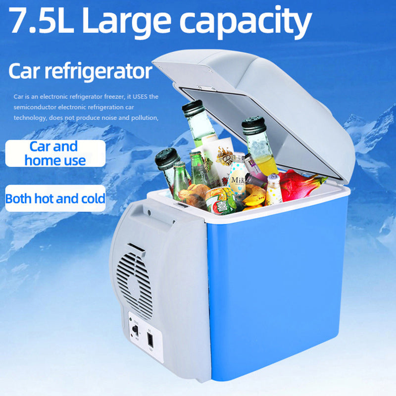 Car Mounted Refrigerator Dual-purpose 7.5L Portable Car Small Cold And Warm.
