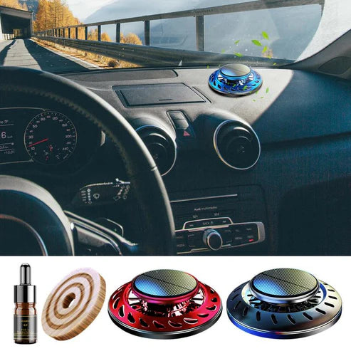 Solar Car Air Freshener Rotating Aromatherapy.