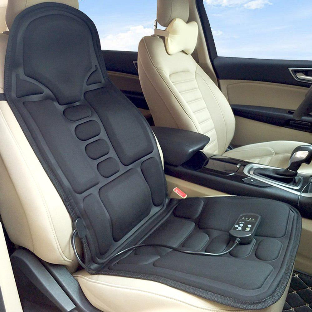 CAR Massage Full Size Seat Topper Back And Neck Massager With Soothing Heat Function.