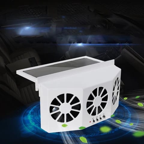 Rechargeable Solar Car Window Ventilation cooler.