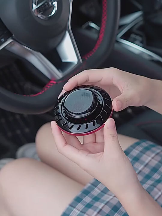 Solar Car Air Freshener Rotating Aromatherapy.