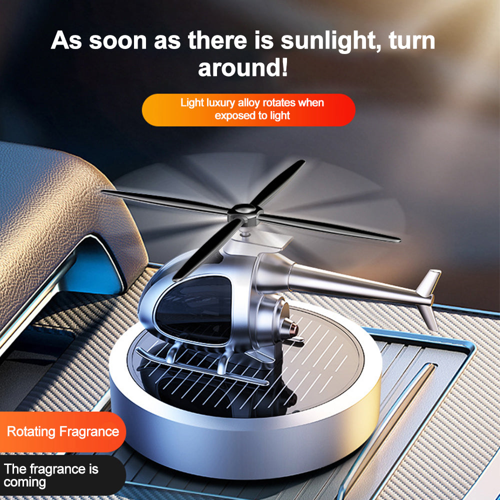 Perfume Solar Power Helicopter Air Freshener.